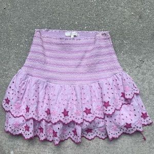 LoveShackFancy Nathan Mini Skirt